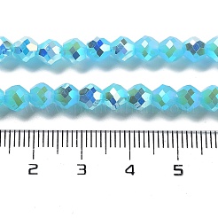 Abalorios de vidrio electroplate hebras&nbsp;GLAA-A014-01D