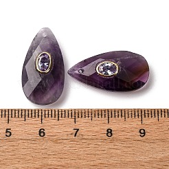 Colgantes de naturales amatista&nbsp;G-P586-01G-07