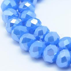 Fili di perle di vetro placcato&nbsp;GLAA-E395-02-3mm