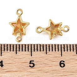 Sternverbinder-Anhänger aus Messing mit Zirkonia-Pavé&nbsp;XGRQ2O165-441C-G