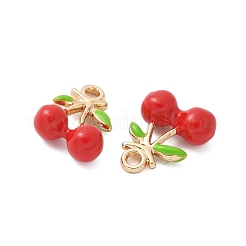 Pendentifs en laiton émaillé de style fruits écologiques&nbsp;X-KK-S507-07C-G