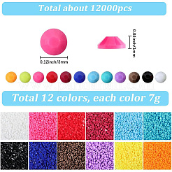 Strass en résine 84 couleurs&nbsp;KY-SC0002-53