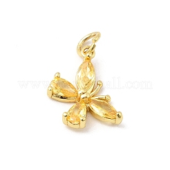 Ottone micro spianare pendenti zirconi&nbsp;KK-D009-01G