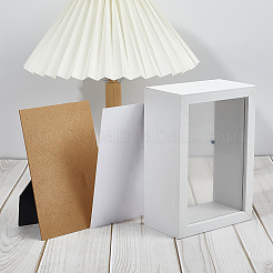Soporte de marco de fotos de madera rectangular&nbsp;AJEW-WH20019-04A