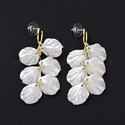 Orecchini pendenti conchiglia acrilica&nbsp;EJEW-L281-02LG