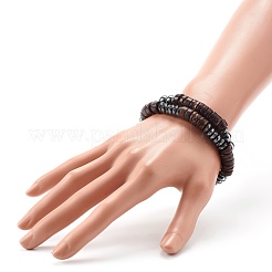 Synthetische Hämatit-Perlen-Stretch-Armbänder für Männer und Frauen&nbsp;BJEW-JB06768