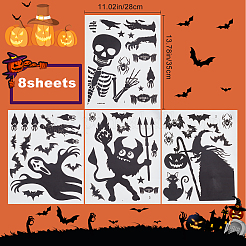 Décorations autocollantes auto-adhésives en plastique pvc imperméable à l'eau sur le thème d'halloween&nbsp;DIY-WH0304-173