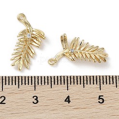 Messing micro pave klare zirkonia anhänger&nbsp;KK-G491-11G