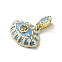 Charms smalto ottone&nbsp;KK-E092-10G-09