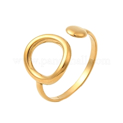 Anelli con polsino in acciaio inossidabile 304 per donna&nbsp;RJEW-Z110-05G