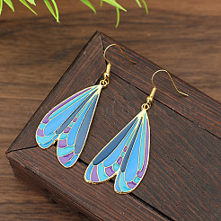 Boucles d'oreilles en alliage émaillé&nbsp;WG3C029-01