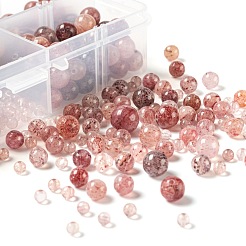 Perle rotonde di quarzo fragola naturale 340 pz 4 stile&nbsp;G-LS0001-54