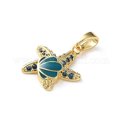 Pendentifs avec zircon cubiques à micro-pavés en laiton&nbsp;KK-P320-08A-G