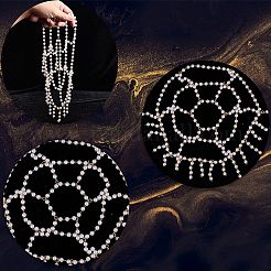 Stirnbänder aus Kunststoffperlengeflecht&nbsp;OHAR-WH20007-07G