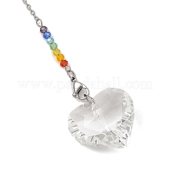 Atrapasueños de cristal de 7 chakra&nbsp;HJEW-JM05025-03