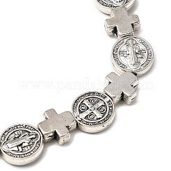 Braccialetti elastici in lega di perline in stile tibetano per uomo e donna&nbsp;BJEW-JB12284