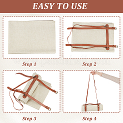 Sangle de transport pour tapis de yoga en cuir PU&nbsp;AJEW-WH20816-171A-AB