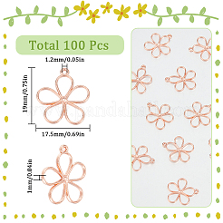 100pcs Legierungsanhänger im tibetischen Stil&nbsp;FIND-SC0009-48RG