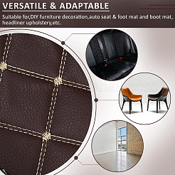 PVC-Leder & Baumwolle & Polyestergewebe&nbsp;DIY-WH0671-191B