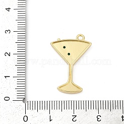 Colgantes de latón con micro pavé de circonita cúbica y esmalte.&nbsp;KK-G526-19G-02