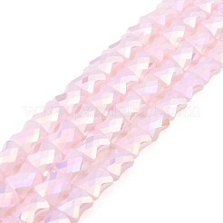 Brins de perles de verre à plaque de couleur ab&nbsp;EGLA-P051-06A-C01