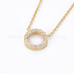 Colliers pendentifs en acier inoxydable 304&nbsp;NJEW-F264-28G