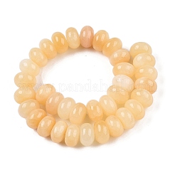 Natürliche gelbe Jade Perlen Stränge&nbsp;G-T138-74A