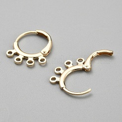 Messing Creolen Zubehör&nbsp;KK-WH0081-41A-G