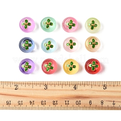 24 pz 12 colori pendenti in vetro trasparente a forma di mela&nbsp;DGLA-FS0001-15