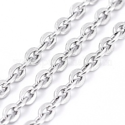 Anlaufbeständige 304 Edelstahl-Kabelketten&nbsp;CHS-K002-02-3mm