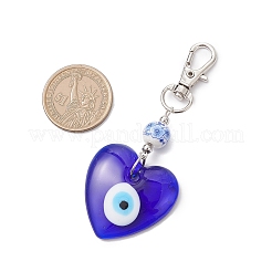 3 pendentif décoratif en verre fait à la main contre le mauvais œil&nbsp;HJEW-JM04143