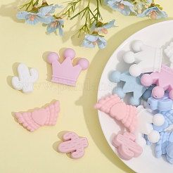 18pcs 9 perles de silicone écologiques de qualité alimentaire&nbsp;SIL-CA0002-04