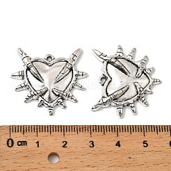 Colgantes de aleación de estilo tibetano gótico&nbsp;TIBEP-K001-02B-AS