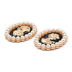 Emaille-Cabochons aus Zinklegierung&nbsp;LS-ENAM-Q501-01LG-04