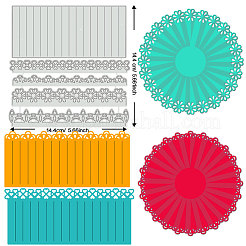 Stanzschablonen aus Kohlenstoffstahl mit Spitzenblumen&nbsp;DIY-WH0309-2249