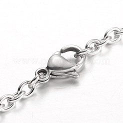 Bracelets à breloques papillon en acier inoxydable 201 résistant au ternissement&nbsp;BJEW-L567-04P