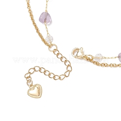 Collier avec pendentif en forme de nœud papillon en acier inoxydable 304&nbsp;NJEW-JN05399-02
