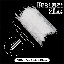 1000 Stück Glaskapillare&nbsp;AJEW-WH0077-023