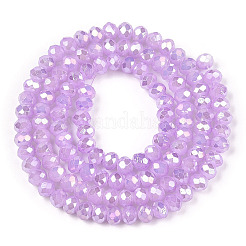 Placcare trasparente perle di vetro fili&nbsp;EGLA-A034-T4mm-B34