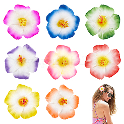 8 Stück Haaraccessoire aus EVA-Alligatorleder mit Blumenmuster in 8 Farben&nbsp;PHAR-PH0001-24