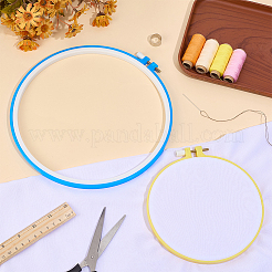 2 cercle à broder bicolore&nbsp;DIY-GF0014-40