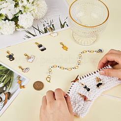 Juegos de herramientas para tejer diy con tema animal&nbsp;HJEW-SC00027