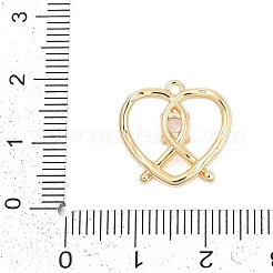 Messing Mikro ebnen Zirkonia Anhänger&nbsp;LS-ZIRC-P122-01D-G01