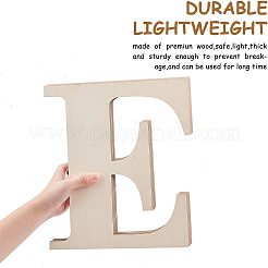 Buchstabe E formen unfertige Holzscheiben&nbsp;DIY-GA0001-13