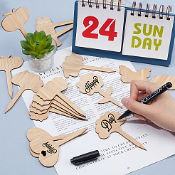 40 étiquette pour plantes en bambou&nbsp;DIY-FH0002-31