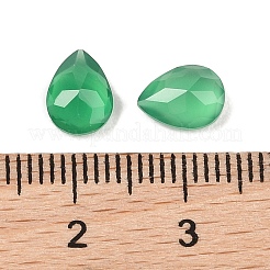 Natürlicher grüner Onyx-Achat (gefärbt und erhitzt) Cabochons&nbsp;G-C146-01H