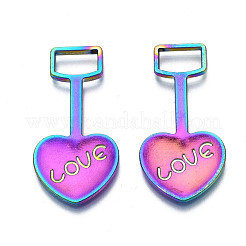 Pendentifs en alliage de couleur arc-en-ciel&nbsp;PALLOY-N156-193-NR