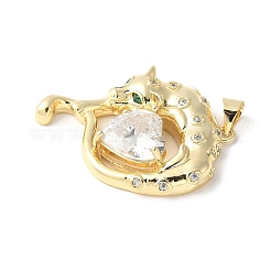 Colgante micropavé cubic zirconia de latón&nbsp;ZIRC-I071-20G