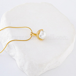 3 Stück minimalistische Halsketten mit Anhänger aus Edelstahl mit Pavé-Fassung und Muschelform für Frauen&nbsp;RY2532