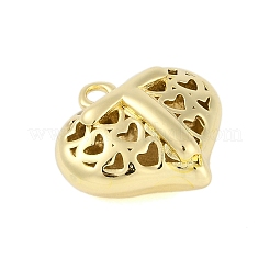 Hohle Messinganhänger zum Valentinstag&nbsp;KK-M289-03T-G
